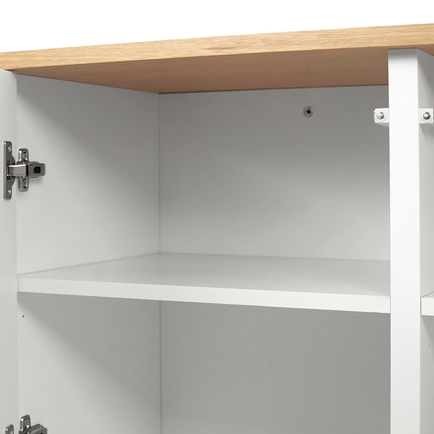 Temahome Sideboard Edge - Echtholzfurnier - / Weiß / Eiche 7 Temahome Sideboard Edge - Echtholzfurnier - / Weiß / Eiche – Bild 5