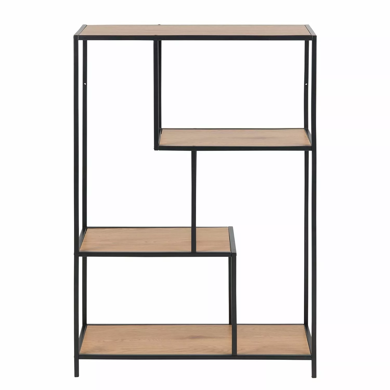 Red Living Regal Coogee I - Eiche Dekor / Schwarz - Höhe: 114 cm 8 Red Living Regal Coogee I - Eiche Dekor / Schwarz - Höhe: 114 cm – Bild 6