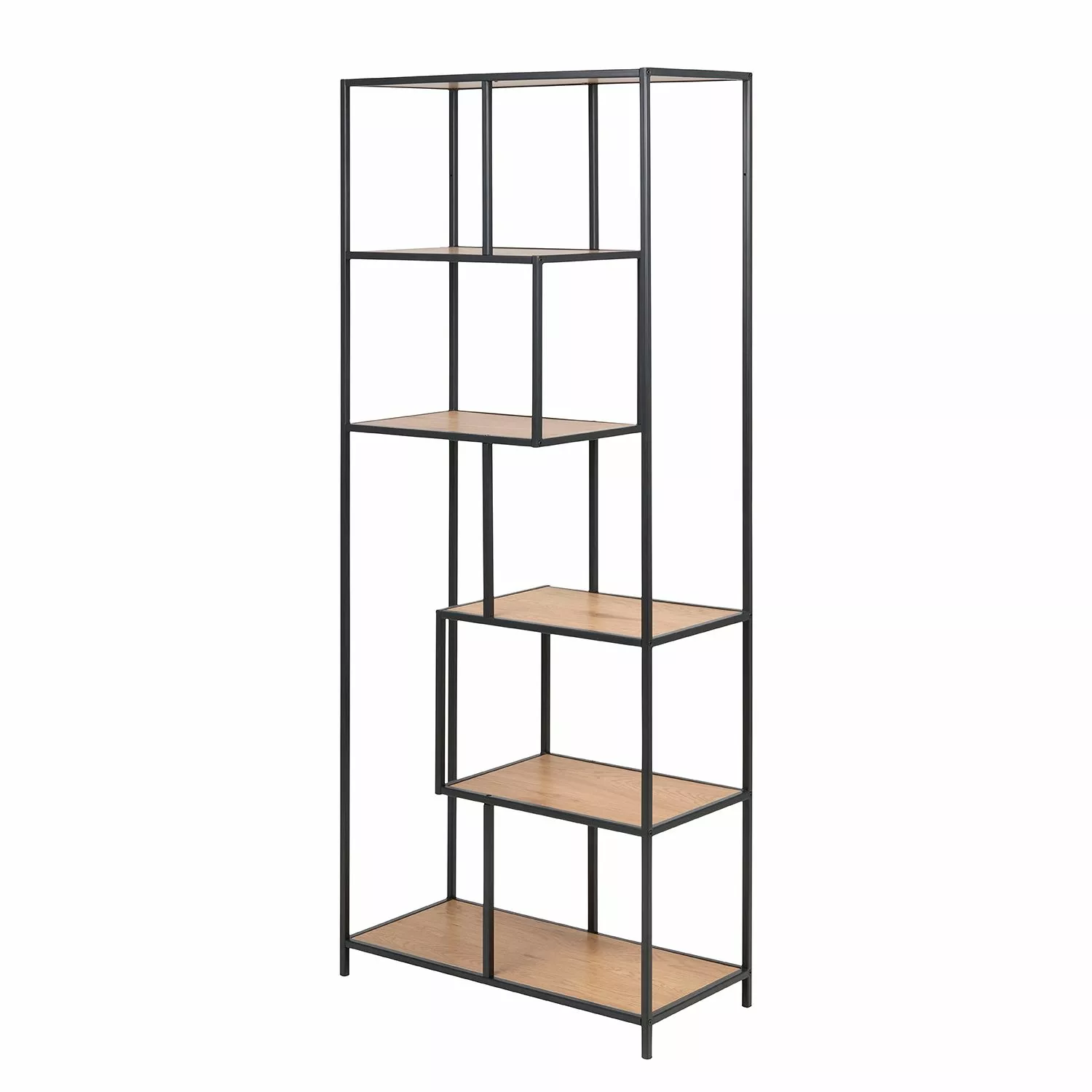 Red Living Regal Coogee I - Eiche Dekor / Schwarz - Höhe: 185 cm 3 Red Living Regal Coogee I - Eiche Dekor / Schwarz - Höhe: 185 cm