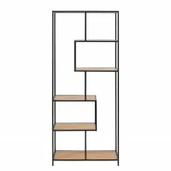 Red Living Regal Coogee I - Eiche Dekor / Schwarz - Höhe: 185 cm 16 Red Living Regal Coogee I - Eiche Dekor / Schwarz - Höhe: 185 cm -Büromöbel Verkaufsgeschäft actona 02 11 2017 wohnen 185 cm 5006856