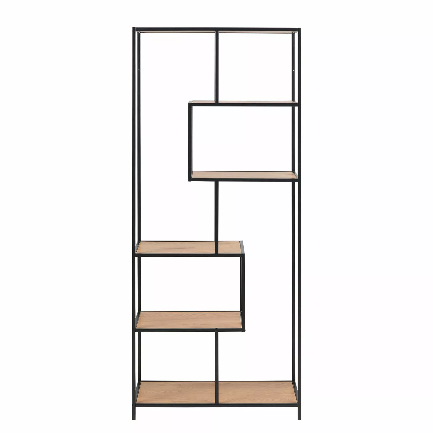 Red Living Regal Coogee I - Eiche Dekor / Schwarz - Höhe: 185 cm 9 Red Living Regal Coogee I - Eiche Dekor / Schwarz - Höhe: 185 cm – Bild 7