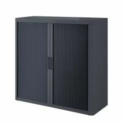 EasyOffice by Paperflow Aktenschrank easyOffice - Anthrazit / Schwarz - Höhe: 104 cm