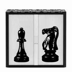 EasyOffice by Paperflow Aktenschrank easyOffice - Noire et Blanc IX - Schwarz / Weiß -Büromöbel Verkaufsgeschäft aktenschrank easyoffice noire et blanc ix 1890162