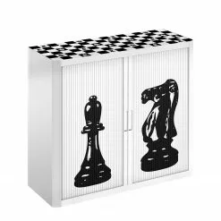 EasyOffice by Paperflow Aktenschrank easyOffice - Noire et Blanc VIII - Schwarz / Weiß -Büromöbel Verkaufsgeschäft aktenschrank easyoffice noire et blanc viii 1890194