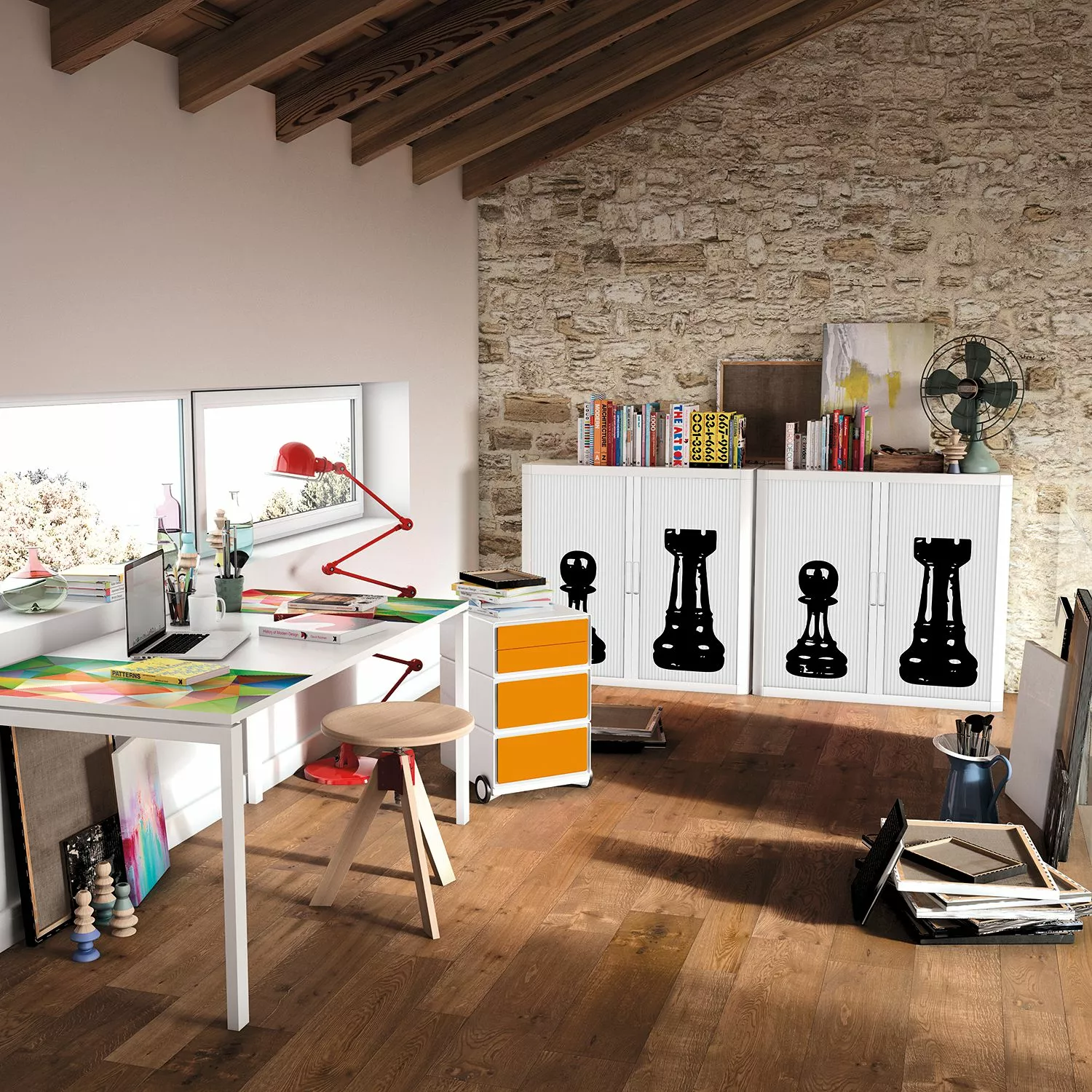 EasyOffice by Paperflow Aktenschrank easyOffice Noire et Blanc X - Schwarz / Weiß 4 EasyOffice by Paperflow Aktenschrank easyOffice Noire et Blanc X - Schwarz / Weiß – Bild 2