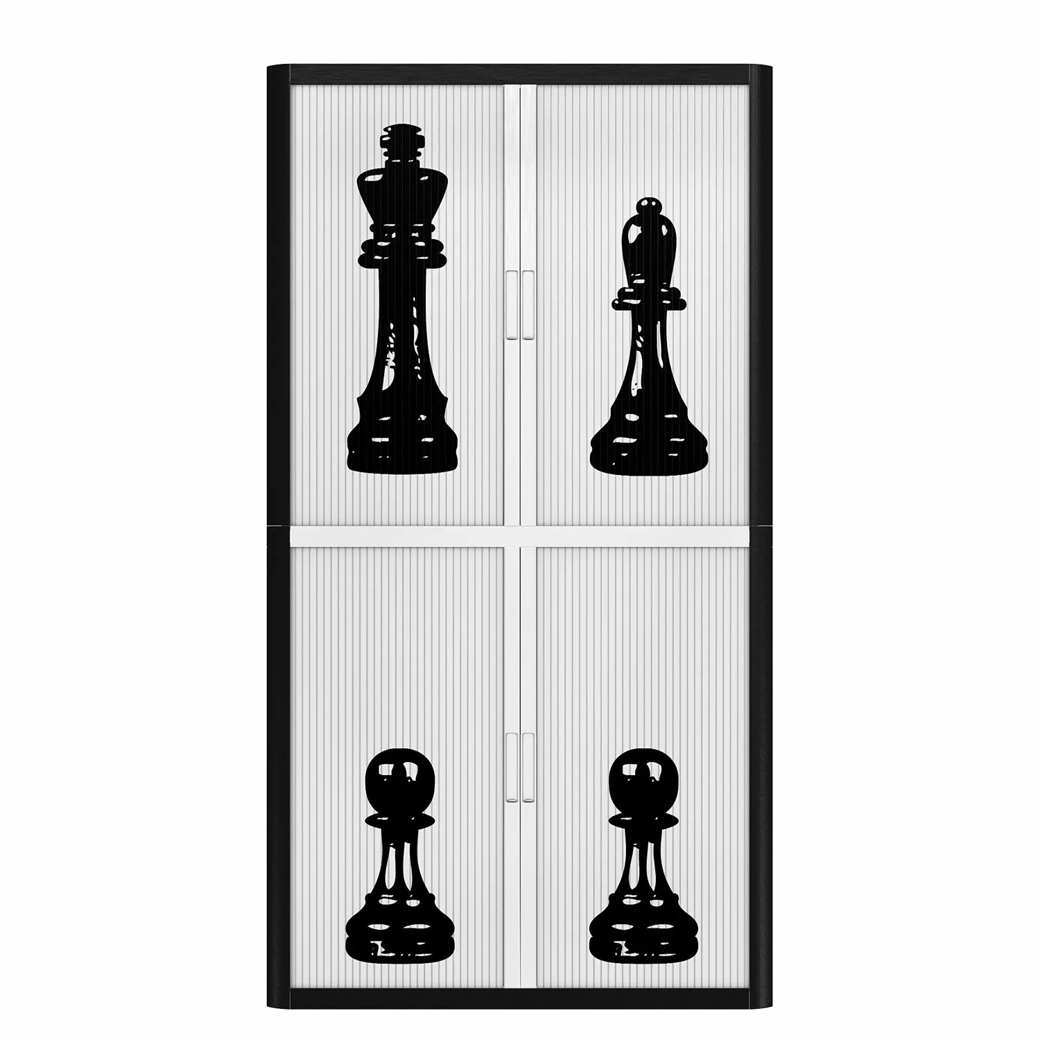 EasyOffice by Paperflow Aktenschrank easyOffice - Noire et Blanc XIV - Schwarz / Weiß - Höhe: 204 cm 4 EasyOffice by Paperflow Aktenschrank easyOffice - Noire et Blanc XIV - Schwarz / Weiß - Höhe: 204 cm – Bild 2