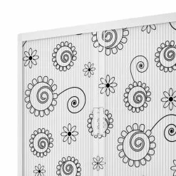 EasyOffice by Paperflow Rollladenschrank easyOffice - Papier Peints - Weiß / Schwarz - Höhe: 204 cm -Büromöbel Verkaufsgeschäft aktenschrank easyoffice papier peints 204 cm 1893290