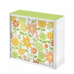 EasyOffice by Paperflow Rollladenschrank easyOffice - Papier Peints II - Mehrfarbig - Höhe: 104 cm