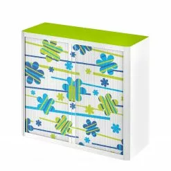 EasyOffice by Paperflow Rollladenschrank easyOffice - Papier Peints VI - Mehrfarbig - Höhe: 104 cm