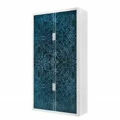 EasyOffice by Paperflow Aktenschrank easyOffice Papiers Peints I - Petrol - Höhe: 204 cm