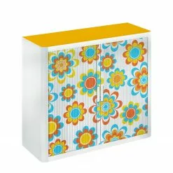 EasyOffice by Paperflow Rollladenschrank easyOffice - Papiers Peints II - Mehrfarbig - Höhe: 104 cm -Büromöbel Verkaufsgeschäft aktenschrank easyoffice papiers peints ii 104 cm 1850506