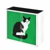 EasyOffice by Paperflow Rollladenschrank easyOffice Pop Art Cat - Weiß / Grün -Büromöbel Verkaufsgeschäft aktenschrank easyoffice pop art cat weiss gruen 1955678