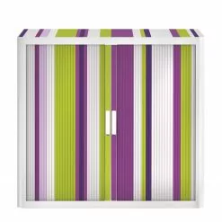 EasyOffice by Paperflow Rollladenschrank easyOffice Rayures - Lila / Weiß - Höhe: 104 cm 10 EasyOffice by Paperflow Rollladenschrank easyOffice Rayures - Lila / Weiß - Höhe: 104 cm -Büromöbel Verkaufsgeschäft aktenschrank easyoffice rayures 104 cm 1891070