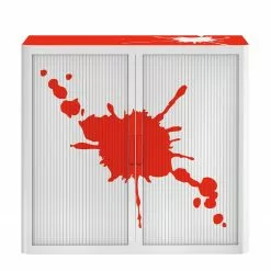 EasyOffice by Paperflow Aktenschrank easyOffice Stickers II - Rot - Höhe: 104 cm -Büromöbel Verkaufsgeschäft aktenschrank easyoffice stickers ii rot 104 cm 1933334