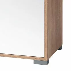 Aktenschrank Merit I - Eiche Sonoma Dekor / Hochglanz Weiß -Büromöbel Verkaufsgeschäft aktenschrank merit i hochglanz weiss eiche sonoma dekor 347620