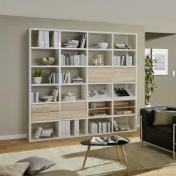 Fredriks Anbauregal Concept I - Hochglanz Weiß -Büromöbel Verkaufsgeschäft anbauregal rodos i hochglanz weiss 1890562