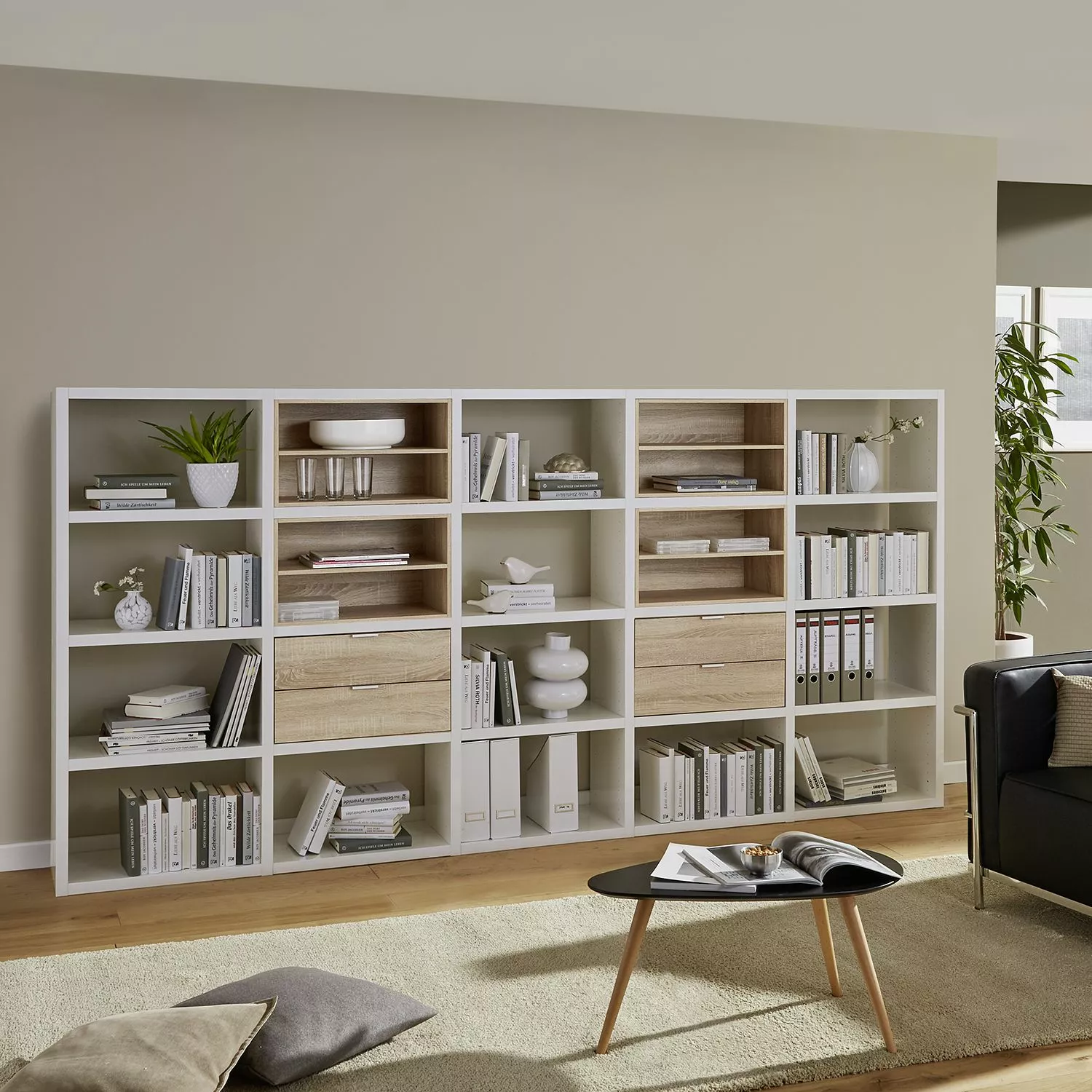 Fredriks Anbauregal Concept II - Hochglanz Weiß 5 Fredriks Anbauregal Concept II - Hochglanz Weiß – Bild 3