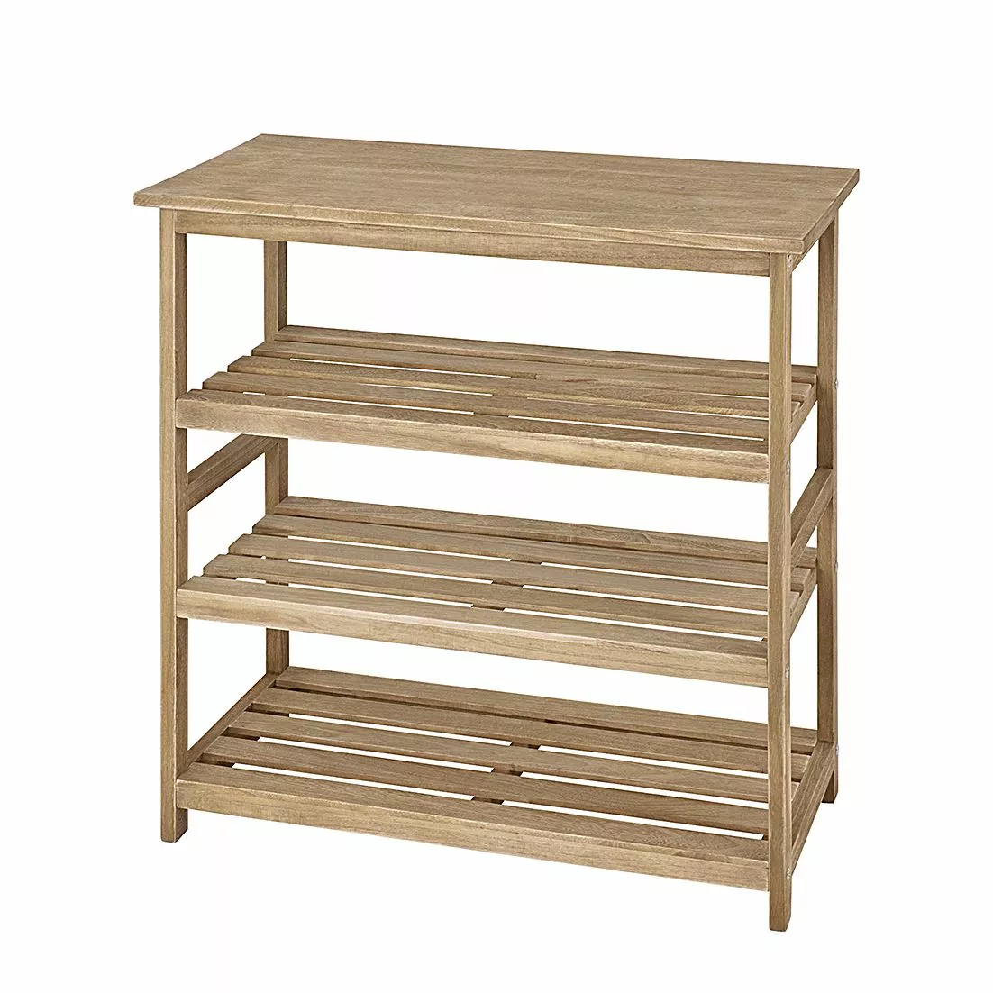 Home Design Beistellregal Frederick III - Paulownia massiv - Eiche hell lackiert 3 Home Design Beistellregal Frederick III - Paulownia massiv - Eiche hell lackiert