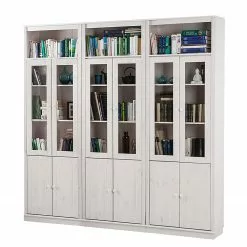 Maison Belfort Bücherwand Lillehammer III - Kiefer massiv - Kiefer Weiß -Büromöbel Verkaufsgeschäft buecherwand lillehammer iii kiefer massiv kiefer weiss 4848768