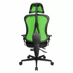 Topstar Bürodrehstuhl Head Point - Grün / Schwarz - Mit Kopfstütze - Höhenverstellbare Armlehnen -Büromöbel Verkaufsgeschäft buerodrehstuhl head point hoehenverstellbare armlehnen gruen schwarz 1140306