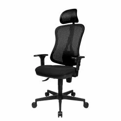Topstar Bürodrehstuhl Head Point - Schwarz - Mit Kopfstütze - Höhenverstellbare Armlehnen -Büromöbel Verkaufsgeschäft buerodrehstuhl head point hoehenverstellbare armlehnen schwarz 1140238