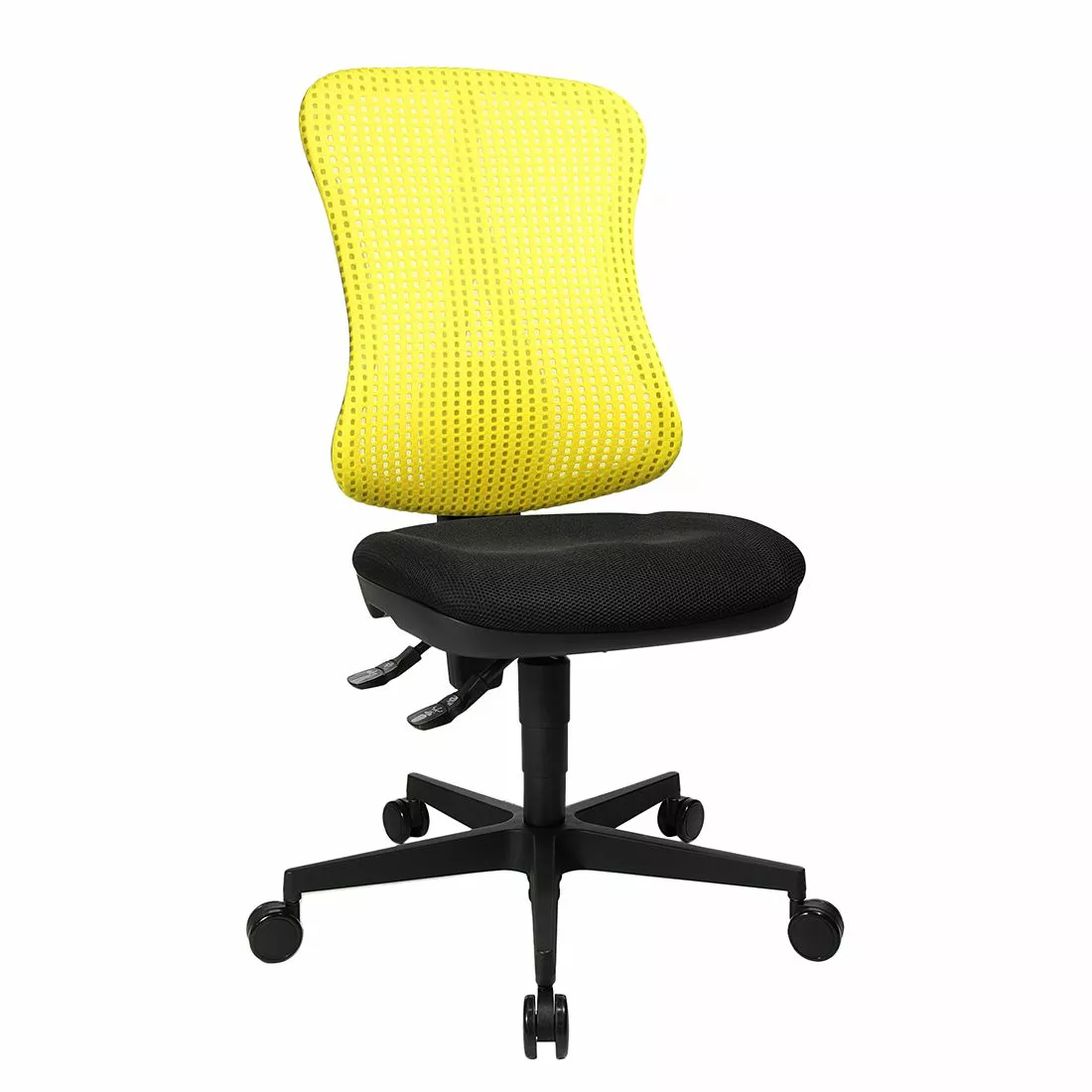 Topstar Bürodrehstuhl Head Point - Gelb / Schwarz - Ohne Kopfstütze - Ohne Armlehnen 3 Topstar Bürodrehstuhl Head Point - Gelb / Schwarz - Ohne Kopfstütze - Ohne Armlehnen