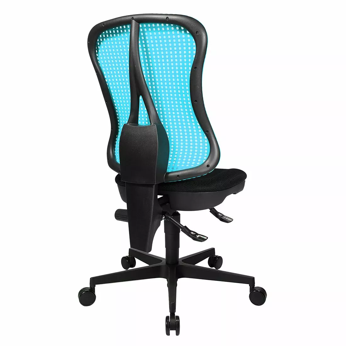Topstar Bürodrehstuhl Head Point - Hellblau / Schwarz - Ohne Kopfstütze - Ohne Armlehnen 8 Topstar Bürodrehstuhl Head Point - Hellblau / Schwarz - Ohne Kopfstütze - Ohne Armlehnen – Bild 6