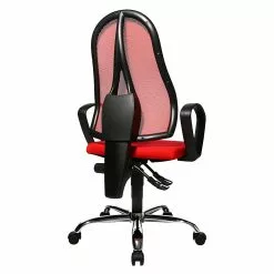 Topstar Bürodrehstuhl Open Point P Somo - Rot / Schwarz -Büromöbel Verkaufsgeschäft buerodrehstuhl open point p somo textilbezug rot 248322