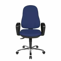 Topstar Bürostuhl Syncro Steel - Blau / Schwarz -Büromöbel Verkaufsgeschäft buerostuhl syncro steel textilbezug blau schwarz 248284