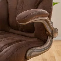 Home24office Chefsessel Baylor XXL - Braun / Kupfer -Büromöbel Verkaufsgeschäft chefsessel baylor xxl microfaser kunststoff kupfer 5126544