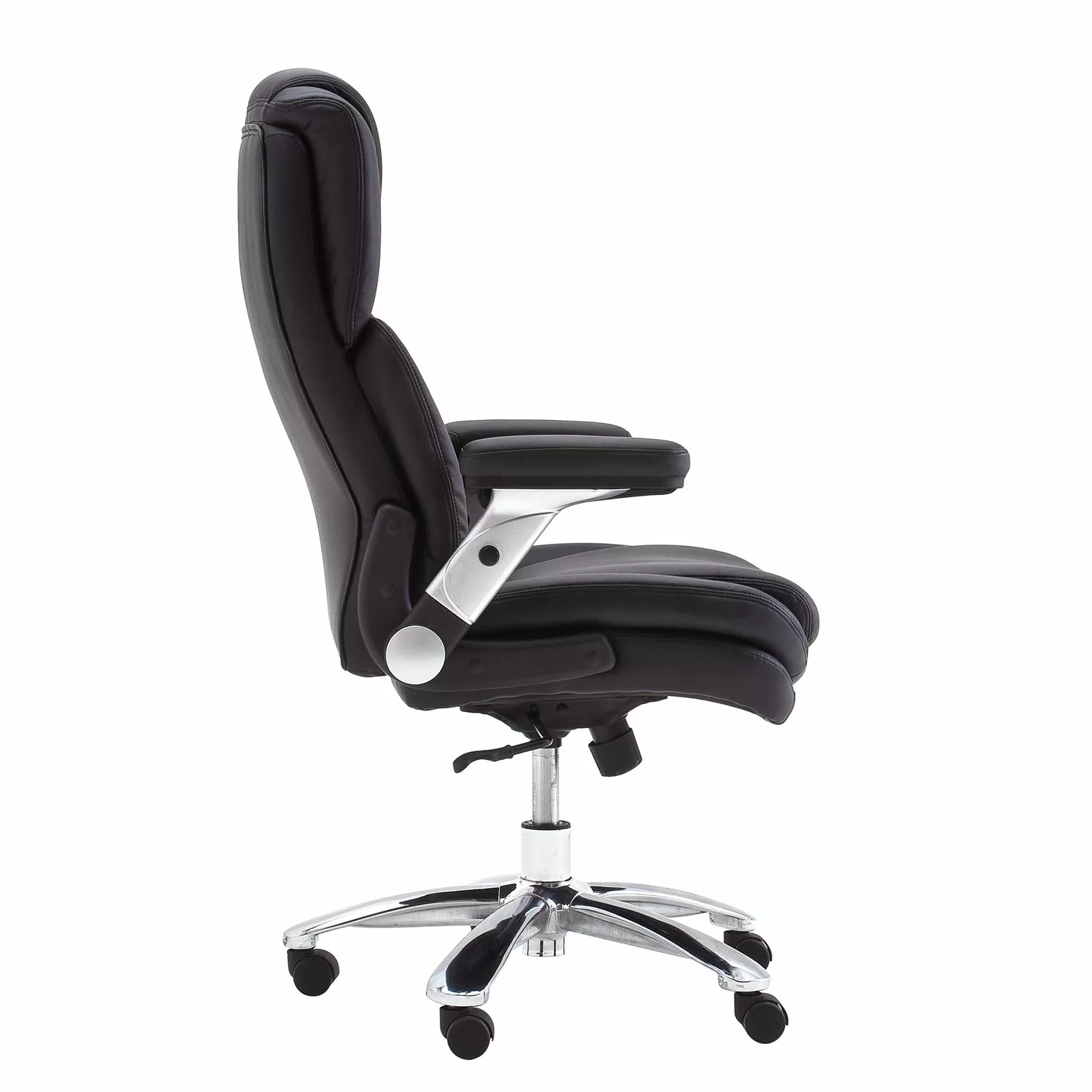 Fredriks Chefsessel Buda XXL - Kunstleder - Schwarz / Silber 7 Fredriks Chefsessel Buda XXL - Kunstleder - Schwarz / Silber – Bild 5