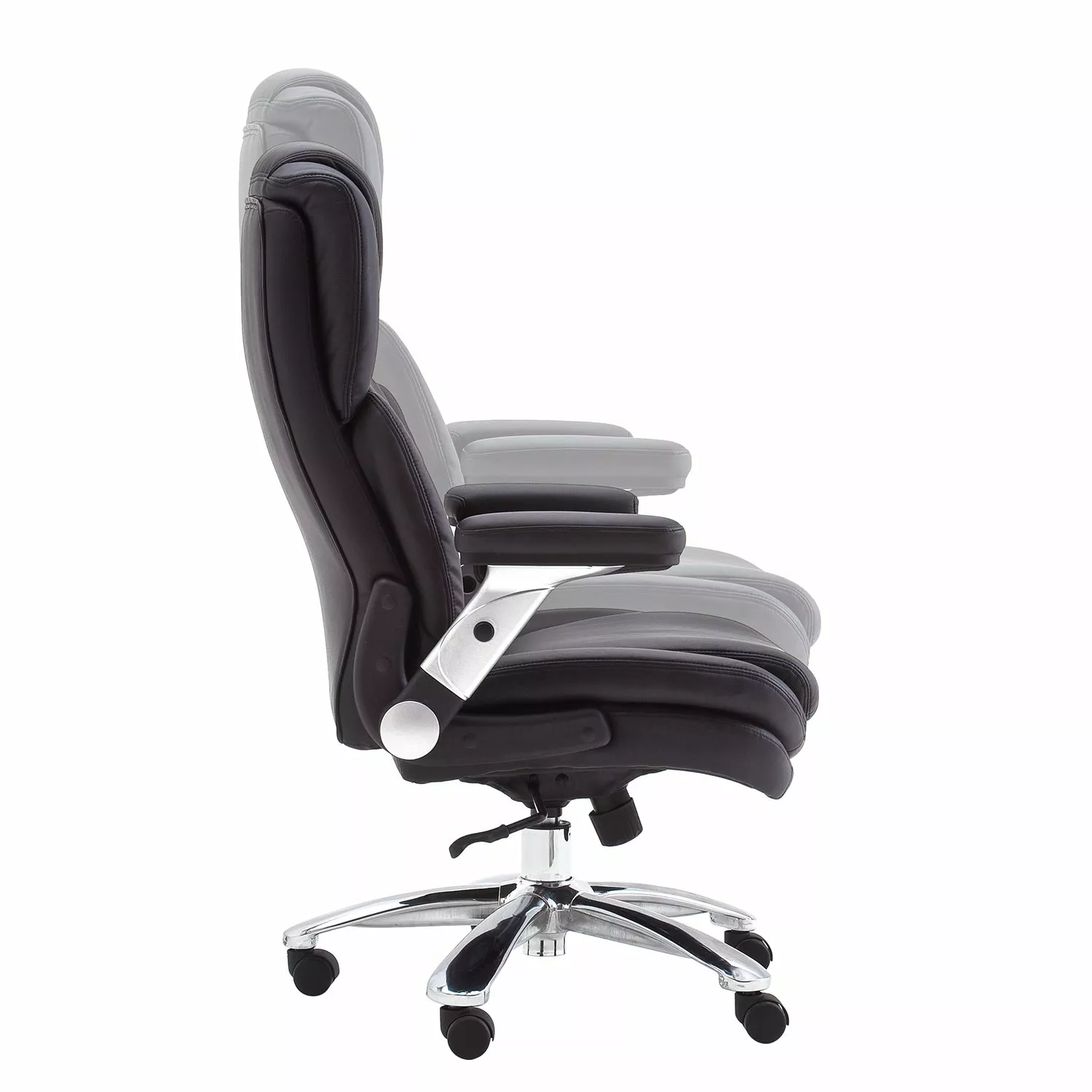 Fredriks Chefsessel Buda XXL - Kunstleder - Schwarz / Silber 8 Fredriks Chefsessel Buda XXL - Kunstleder - Schwarz / Silber – Bild 6