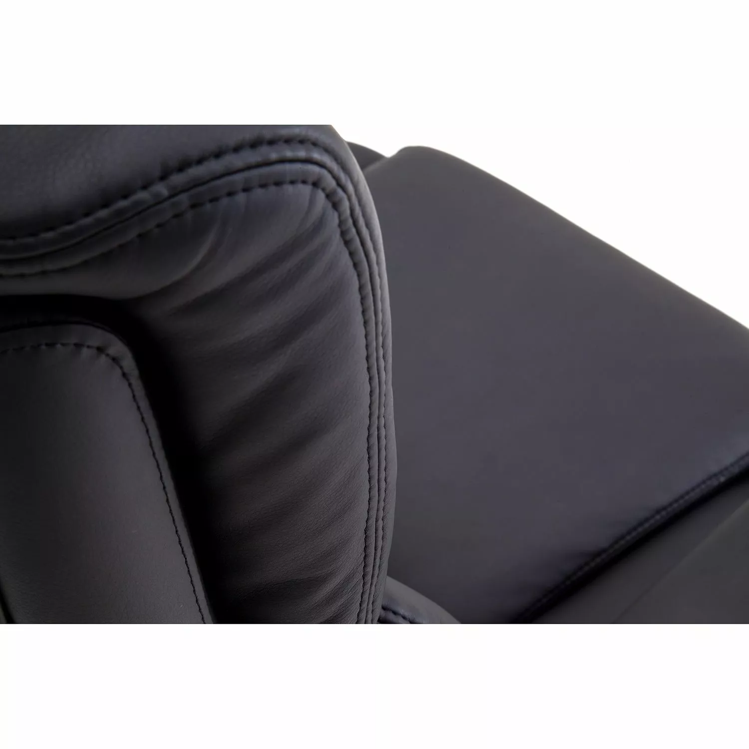 Fredriks Chefsessel Buda XXL - Kunstleder - Schwarz / Silber 11 Fredriks Chefsessel Buda XXL - Kunstleder - Schwarz / Silber – Bild 9