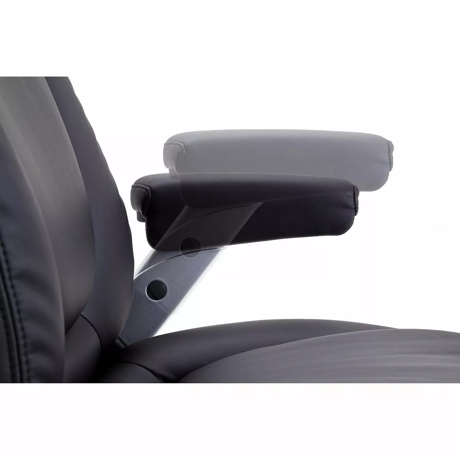 Fredriks Chefsessel Buda XXL - Kunstleder - Schwarz / Silber 15 Fredriks Chefsessel Buda XXL - Kunstleder - Schwarz / Silber – Bild 13