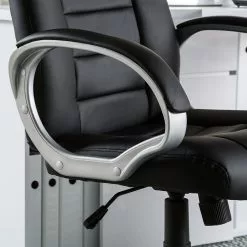 Fredriks Chefsessel Steve II - Kunstleder - Schwarz / Silbergrau -Büromöbel Verkaufsgeschäft chefsessel steve ii kunstleder schwarz 3374905