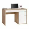 Maja Möbel Computer-Schreibtisch Frontie - Eiche Sonoma Dekor / Hochglanz Weiß