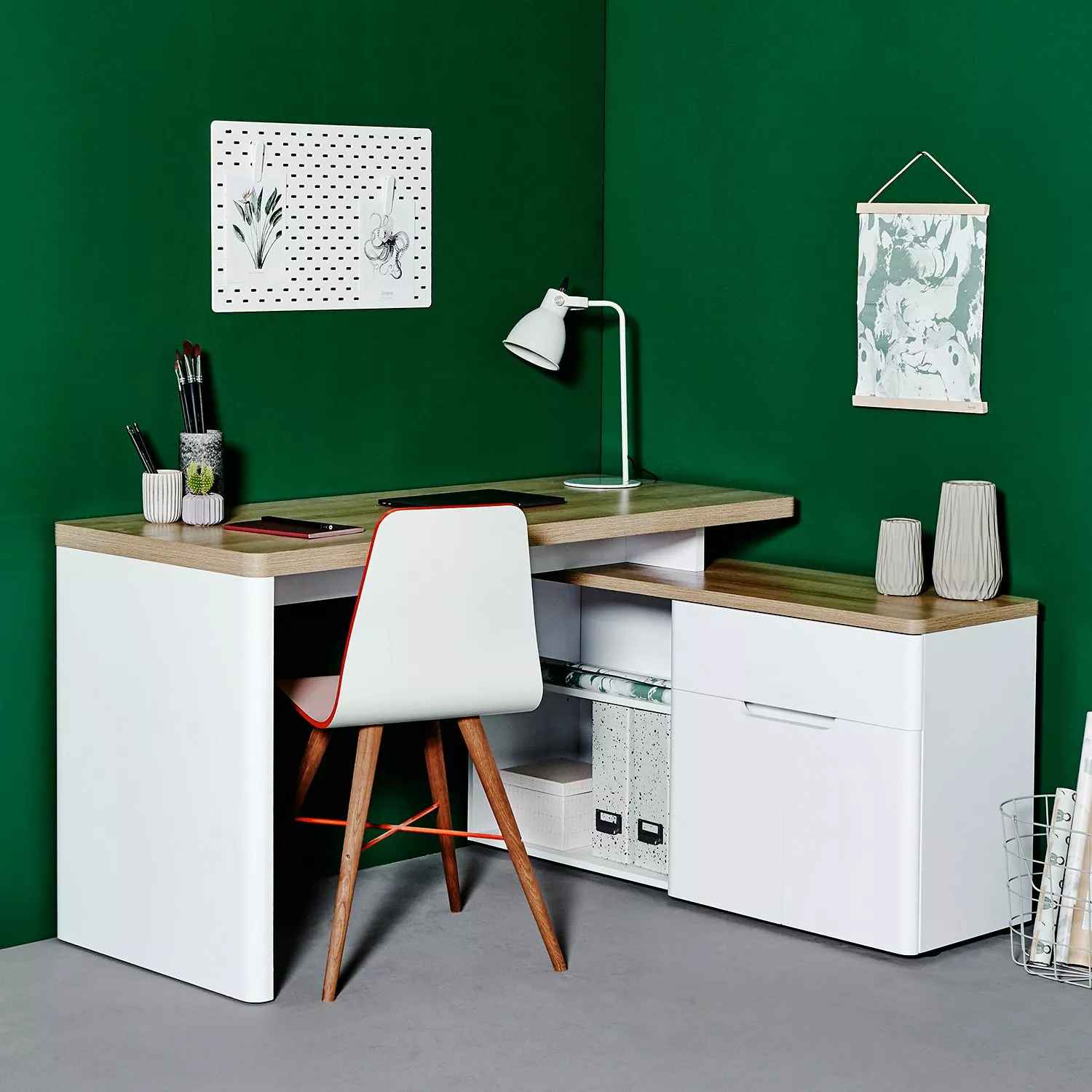 Jahnke Eckschreibtisch CU Libre 150 E - Eiche Riviera Dekor 4 Jahnke Eckschreibtisch CU Libre 150 E - Eiche Riviera Dekor – Bild 2