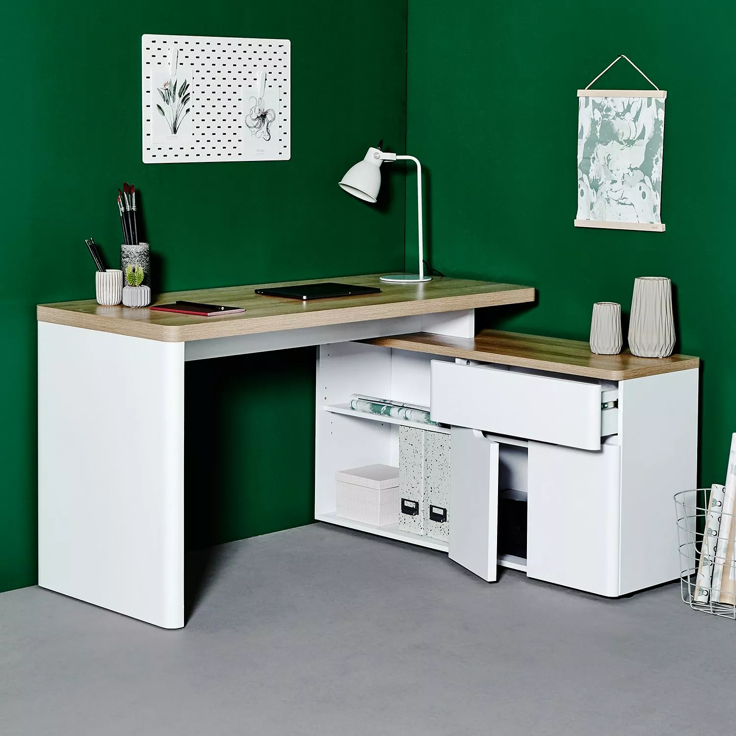 Jahnke Eckschreibtisch CU Libre 150 E - Eiche Riviera Dekor 12 Jahnke Eckschreibtisch CU Libre 150 E - Eiche Riviera Dekor – Bild 10