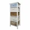 Maison Belfort Regal Gilberton - Höhe: 91 cm -Büromöbel Verkaufsgeschäft kommode gilberton paulownia massiv weiss braun 91 cm 4345284