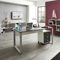 Germania Regal Altino - Höhe: 74 cm -Büromöbel Verkaufsgeschäft regal altino basalt weiss 4146556