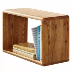 Ars Natura Wandregal Anamur (3er-Set) - Eiche -Büromöbel Verkaufsgeschäft regal anamur wildeiche massiv 4726328