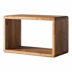 Ars Natura Wandregal Anamur (3er-Set) - Eiche -Büromöbel Verkaufsgeschäft regal anamur wildeiche massiv 4850540