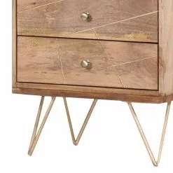 Ars manufacti Regal Argallo - Mango massiv / Metall - Mango / Gold -Büromöbel Verkaufsgeschäft regal argallo mango massiv metall mango gold 4419556