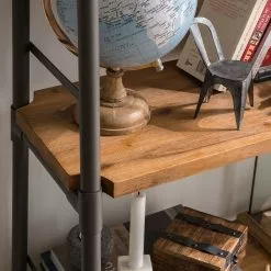 Ars manufacti Regal Atelier III - Akazie massiv / Metall - Akazie Braun / Anthrazit -Büromöbel Verkaufsgeschäft regal atelier iii akazie massiv metall akazie braun anthrazit 5052972