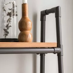 Ars manufacti Regal Atelier III - Akazie massiv / Metall - Akazie Braun / Anthrazit -Büromöbel Verkaufsgeschäft regal atelier iii akazie massiv metall akazie braun anthrazit 5052976