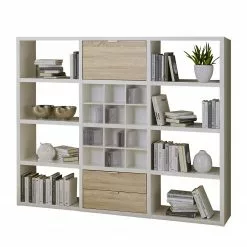 Fredriks Regal Concept V - Cremeweiß / Eiche Natur