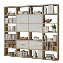 Fredriks Regal Concept VIII - Eiche Dekor / Weiß