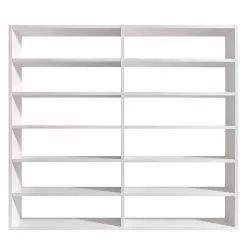 Loftscape Bücherregal Empire - Cremeweiß - Höhe: 221 cm - Breite: 241 cm -Büromöbel Verkaufsgeschäft regal concept xv weiss 3495501