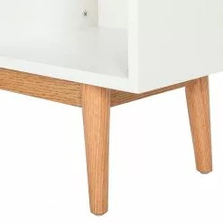 Mørteens Regal Lindholm III - Weiß/Eiche massiv -Büromöbel Verkaufsgeschäft regal lindholm iii weiss eiche massiv 3192393