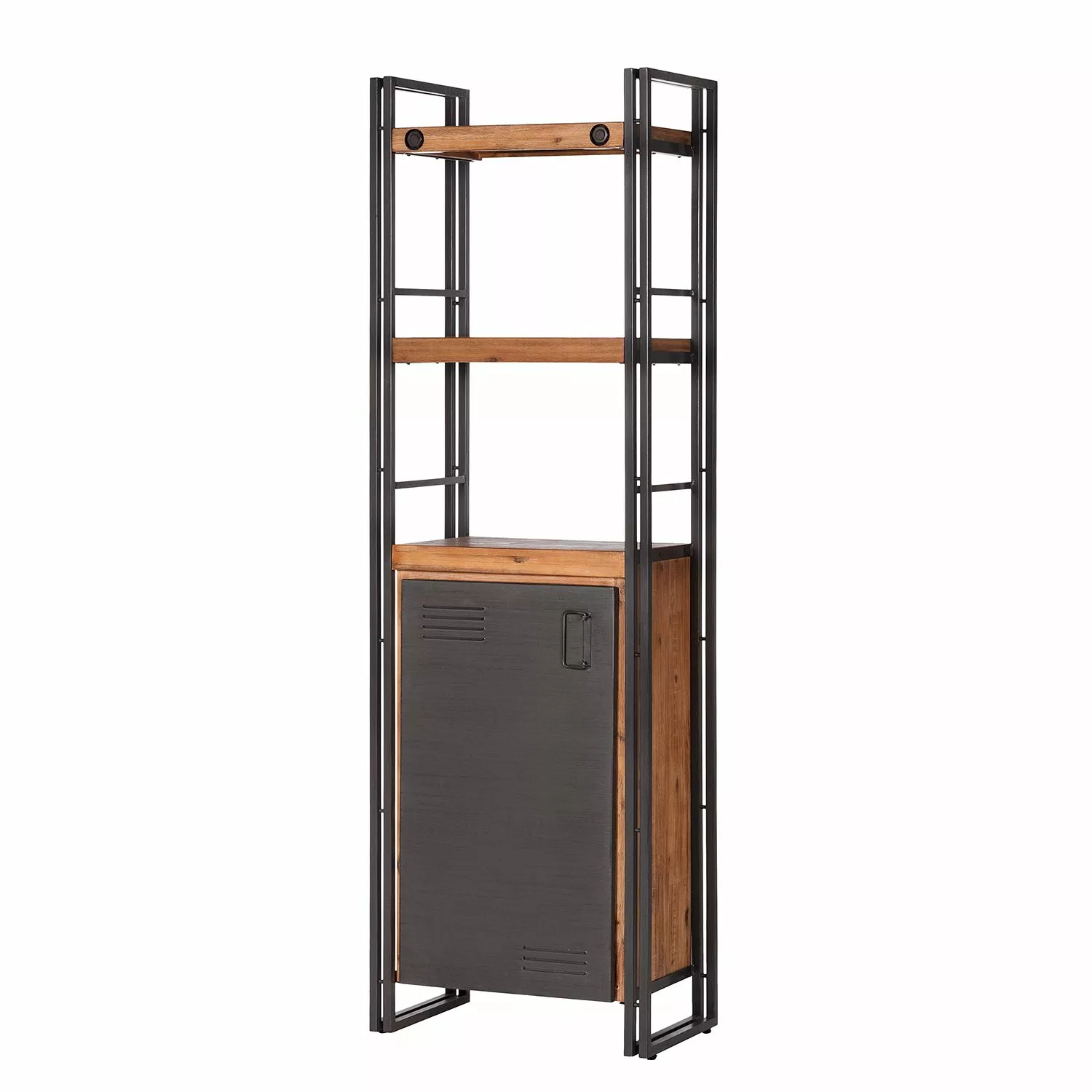 Ars manufacti Regal Manchester V - Akazie teilmassiv / Metall - Akazie / Anthrazit 3 Ars manufacti Regal Manchester V - Akazie teilmassiv / Metall - Akazie / Anthrazit